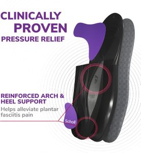 Scholl Plantar Fasciitis Insoles – Arch Support Orthotic Inserts
