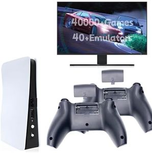 Wireless Retro Game Console Nostalgia Plug and Play Video Game Console 4k,40000+ Video Games 128GB Built in 40+Emulators Console,2.4G Wireless Controllers