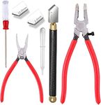 Glass Running & Breaking Pliers Glass Cutter Tool Set 2mm-20mm Pencil Style Oil Feed Carbide Tip