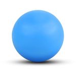 WOVTE Massage Lacrosse Ball for Myofascial Release, Foot, Back, Trigger Point Treatment Ball, Muscle Knot, Yoga (blue)