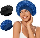 LEADUWAY 2Pcs Satin Bonnets Silk Bo