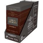 Green & Black's Organic Dark Chocolate Bar, 70% Cocoa, 90g (Pack of 15)