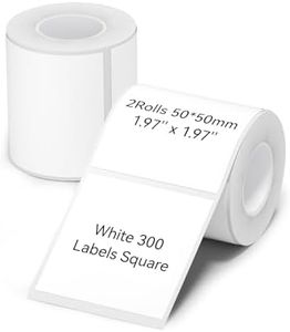 NIIMBOT Thermal Label Maker Paper 50×50 mm White 2Packs for B1 Label Maker