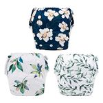 Babygoal Baby Reusable Swim Diaper,Washable and Adjustable for Babies 8M-3 Years,Toddlers Swim Lessons 3ZSD10-CA