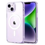 ESR for iPhone 14 Case/iPhone 13 Case, Magnetic Clear Case Compatible with MagSafe, Shockproof Military-Grade Protection, Classic Hybrid Magnetic Case for iPhone 14/13 6.1 inch, Clear Purple