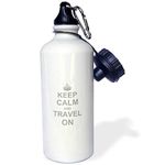 3dRose 7480_1 wb_157782_1 Water Bottle, White