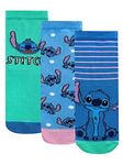 Disney Lilo and Stitch Socks 3 Pack | Lilo & Stitch Girls Socks | Pack of 3 Cotton Socks for Girls | Multicolour 4-6