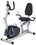 Kawnina Recumbent Exercise Bike for Seniors with Quick Adjust Seat, Magnetic Recumbent Bike with Quiet 16-Level Resistance, 400LB Weight Capacity, Backlit LCD Monitor, Heart Rate Handle