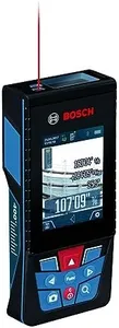 BOSCH GLM400C 400 Ft Blaze Outdoor Connected Laser Measure with Camera Viewfinder, Includes 3 AA Batteries, Hand Strap, & Pouch