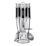 Morphy Richards 46820 Accents 5-Piece Kitchen Utensil Set, Stainless Steel, Translucent Black