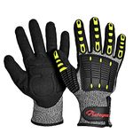 SAFEYEAR Levl 5 Cut Resistant Work Gloves For Men And Women, Anti-Impact Anti-Vibration Gloves For Adult,Heavy Duty Mechanics Gloves for Construction