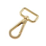 Asiatic Metal Lobster Claw Clasps Wide 3/4 Inch D Ring Used for Creating Lanyards, Quilted Bags and Purses, Custom Key Fobs, Wristlets, Party Favors, Jewelry, Beading Used for DIY Items (Pack of 10)