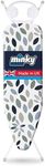 Minky Ironing Board Expert, Large Ironing Board, 122 x 38 cm Iron Board, Angled Rest, Adjustable Height to 96 cm, Collapsible Iron Table