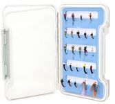 ROKC 24 Essential Bead Head Nymphs Fly Fishing Lure Assortment + Waterproof Fly Box | Trout, SteelheadFly Fishing Flies