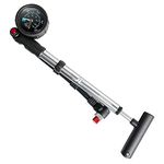 High Pressure Bike Fork Rear Shock Suspension Portable Pump 400 PSI with Pressure Gauge and Micro Air Adjustment Button