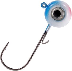 Dr.Fish 10 Pack Round Jig Heads 3D Eye Jigs, Holographic Eyes Walleye Jigs Live Bait Swimbait Jigs Bass Crappie Trout Ball Jigs Freshwater Saltwater Jigs