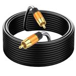 Digital Coaxial Audio Cable 30FT,1RCA Male to 1RCA Male Subwoofer Cable RCA Video Cable for Subwoofer, Home Theater, Video/Audio Subwoofer Rear View Parking Camera