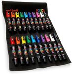 Posca Paint Marker Pens - PC-3M and PC-5M - Set of 20 in Canvas Wrap