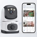 Golens WC23K Smart Smoke Detector with Built-in 1080P HD WiFi Camera | Motion & Smoke Detection | Pan/Tilt View | Full-Color Night Vision | Two-Way Audio | Mobile App Control