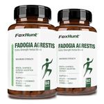 FOX HUNT Fadogia Agrestis 600mg |Powerful Extract to Support Athletic Performance, Maximum Strength | Natural Energy and Vitality Boost | Mens Health Supplement for Muscle Growth - 60 Capsules(Pack of 2)