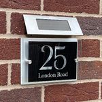 House Numbers Plaques With Solar Light Door Number Plaques For Wall House Number Plates For Outside Door Signs And Plaques Personalised Front Door Numbers