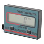 Pulse Engine Tachometer Handheld Digital LCD Display for Lawnmower Chain Saw, Small Engine Pulse Tachometer for 2 Stroke or 4 Stroke Fuel, Lawnmowers and Chainsaws