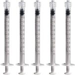 10 Pack 1ml Plastic Syringes, Luer 