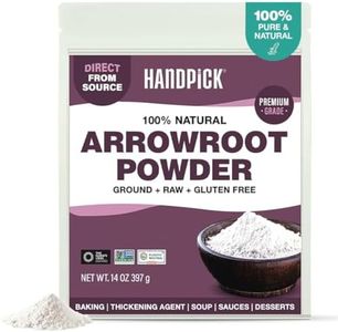 Arrowroot Powder (397g/14oz) Natural Thickener, Fine Ground | Wheat Flour Substitute | Non GMO, Gluten Free, Dairy Free | Neutral Flavor, Ideal for Baking/Cooking | Resealable Ziplock Pouch