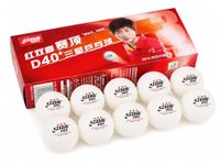 DHS D40+ 3 Star ITTF Approved, Elite Table Tennis Balls, Pack of 10, for Professional Play, Tournament Use, Perfect Bounce