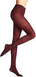 FALKE Women's Pure Matt 50 Denier Tights, Matte Hosiery, Casual or Dress Clothing, Semi-Opaque Mid-Thick, Nylon, Red (Barolo 8596), XL, 1 Pair