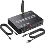 PROZOR Bluetooth DAC Converter - 192KHz Optical Coaxial to RCA 3.5mm Support Bluetooth 5.0 Transmitter and Receiver Digital to Analog Audio Converter with Aptx HD & Aptx Low Latency