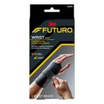 Futuro Energizing Wrist Support Brace, Provides Symptom Relief From Carpal Tunnel Syndrome and Stabilizing Support to Injured Wrists, Left Hand, Black, Small-Medium