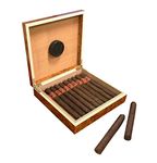 Prestige Import Group - The Chateau Small Humidor - Capacity: 20 Cigars - Color: Burl