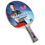 Butterfly Nakama S-10 Table Tennis Racket – ITTF Approved Ping Pong Paddle – Wakaba Table Tennis Rubber and Thick Sponge Layer Ping Pong Racket – 2 Ping Pong Balls Included