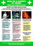 Health and Safety at Work Poster 420mm x 594mm. 350g Laminated A2 Health and safety poster