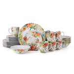 Fitz & Floyd Garden Delight 32 Piece Floral Dinnerware Set, Service for 8, Multicolored