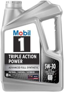 Mobil 1 5W30 API SN Fully Synthetic Engine Oil (4 L) | Compatible with car