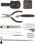 Stalwart 16 Piece Professional Watch Jewelry Repair Tool Kit