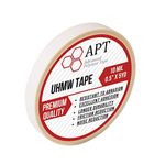 APT 0.012" Thick Low Friction UHMW Tape, Extra Durable Ultra-high Molecular Weight Polyethylene, Surface Protection, Noise Reduction. Ideal for Rails, Drawers and Lining (0.5" x 5Yds)