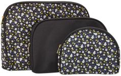 Glamlily 3 Pieces Daisy Makeup Bags Set for Women, Cosmetic Travel Pouch Toiletry Organizer