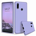 Xunlaixin MUTOUREN Compatible with Huawei P Smart Z 2019/Y9 Prime 2019 Case TPU liquid Silicone Gel Rubber Cover with Soft Microfiber Cloth Lining Cushion Anti-Scratch Shockproof Phone Case, Purple