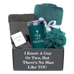 GOLDMUS Gift Box for Men - Get Well Soon Gifts for Men, Get Well Gifts for Men After Surgery, Care Package for Men, Birthday Gifts for Men - w/ Cozy Blanket, Insulated Mug, Socks, Towel & Sponge