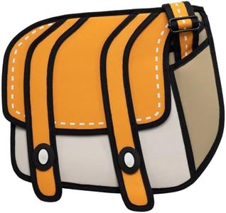 JUMPFROMPAPER Original 2D Cartoon Crossbody Bag Purse (Cheese), Fun Novelty Cross Body Funny Anime Messenger Bags for Women, Carries Digital Camera, Essentials for Daily and Travel