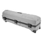 SKB Cases ATA Staff Pro XL Hard Plastic Storage Portable Golf Club Cart Bag Travel Case with Skate-Style Wheels, and TSA Locking Latch System, Grey