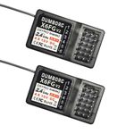DUMBORC 2 Pcs X6FG(Built in Gyro) 6 Channels 2.4GHz RC Receiver for DUMBORC X6/X4/X5 Transmitter RC Car Boat Tank Drifting Car