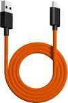 PWNAGE Ultra Custom Paracord Ultra Flexible USB C Cable for Gaming Keyboard, Mouse, Charging, Double-Sleeved Mechanical Keyboard Cable, 1.8M USB-A to USB-C, Orange Color