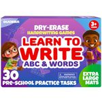 Quokka Handwriting Practice Busy Book for Kids - Educational Toys for 3 4 5 Year Olds - Learning Resources to Write | 30 Tasks | Dry Erase Markers | ABC Letter Tracing | Preschool Learning Activities