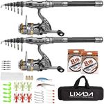 Lixada Fishing Rod Reel Combo with 