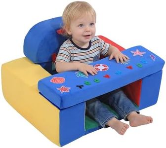 HOMBYS Sensory Baby Activity Chair, Foam Toddler Booster Seat for Dining Table or Kitchen Chair, Baby Sitting Support Pillow for Play & Learning