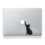 Cat MacBook Laptop Decal Vinyl Skin Sticker Silhouette Mural Art Graphics Pet Compatible with Apple MacBook